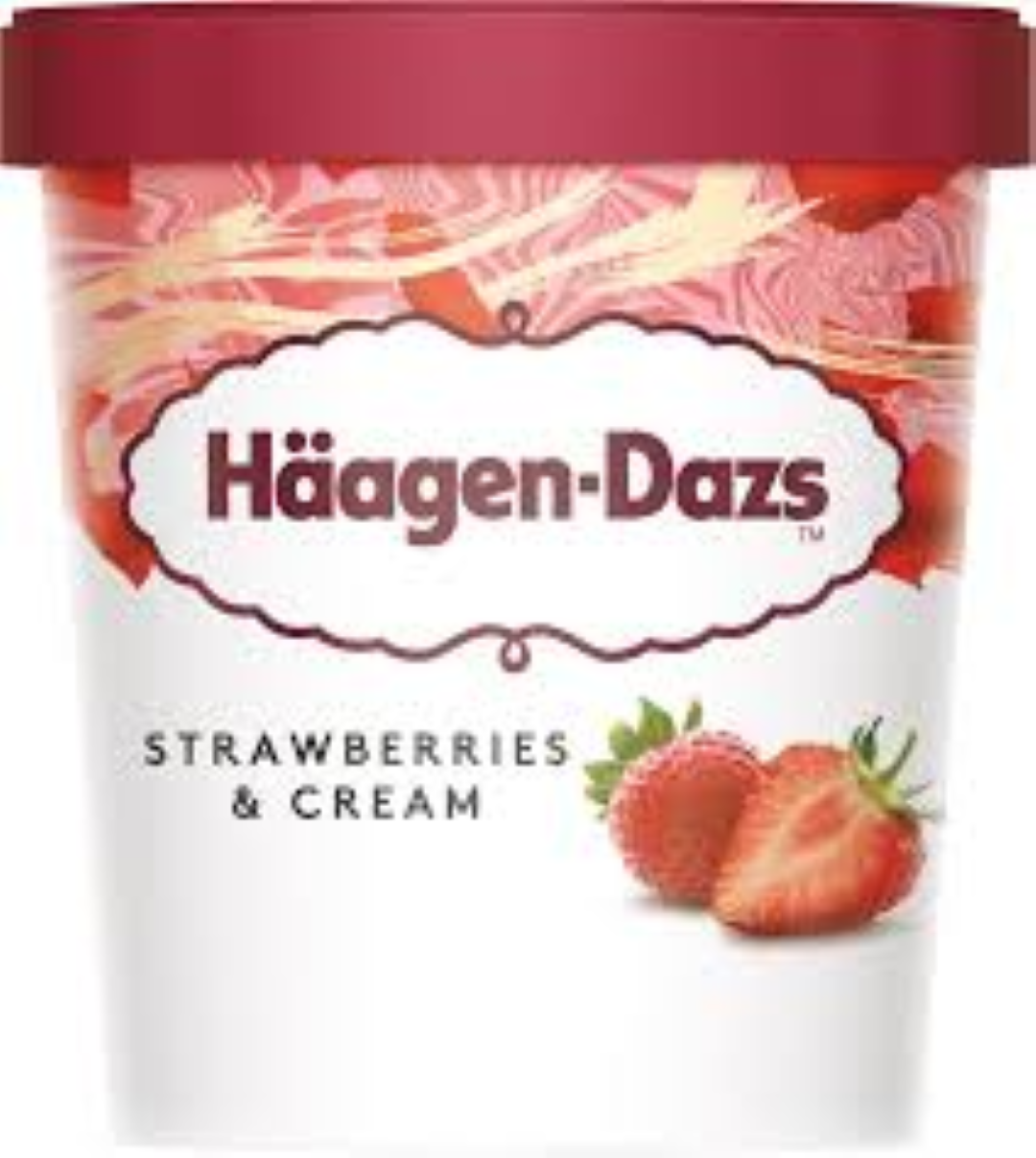 HAAGEN-DAZS STRAWBERRY & CREAM 500ML